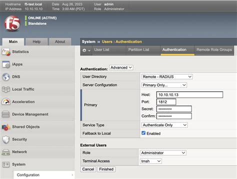 f5 remote authentication